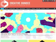Tablet Screenshot of creativedundee.com